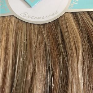 Layered halo extensions genuine hair